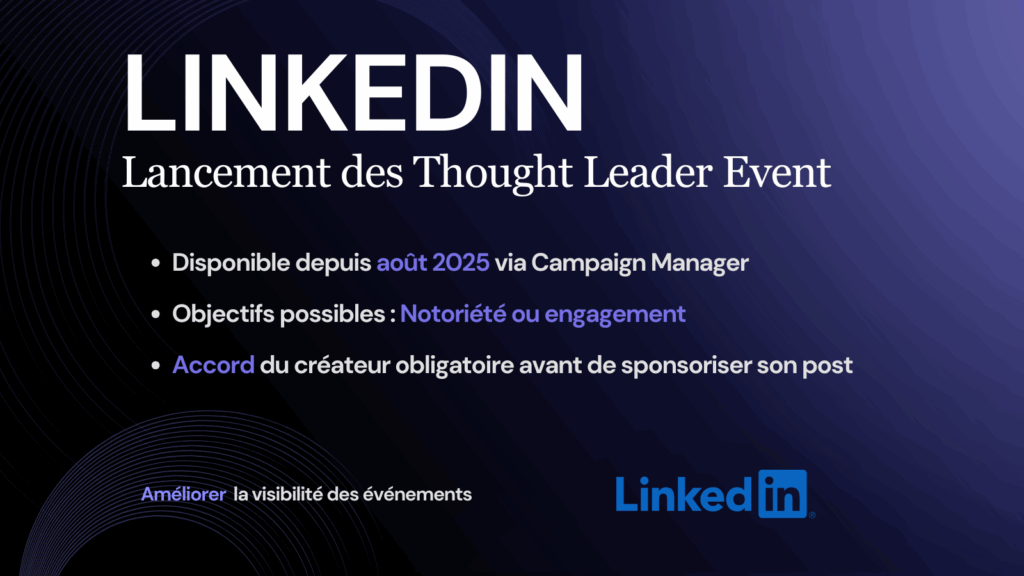 Lancement des Thought Leader Event - Linkedin